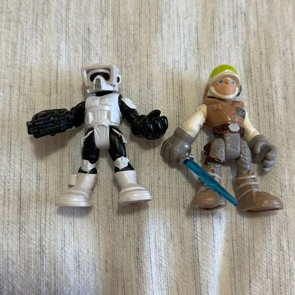 Imaginext Hasbro Star Wars Figure 2014 - Hoth Luke Skywalker And Storm Trooper - Picture 1 of 7